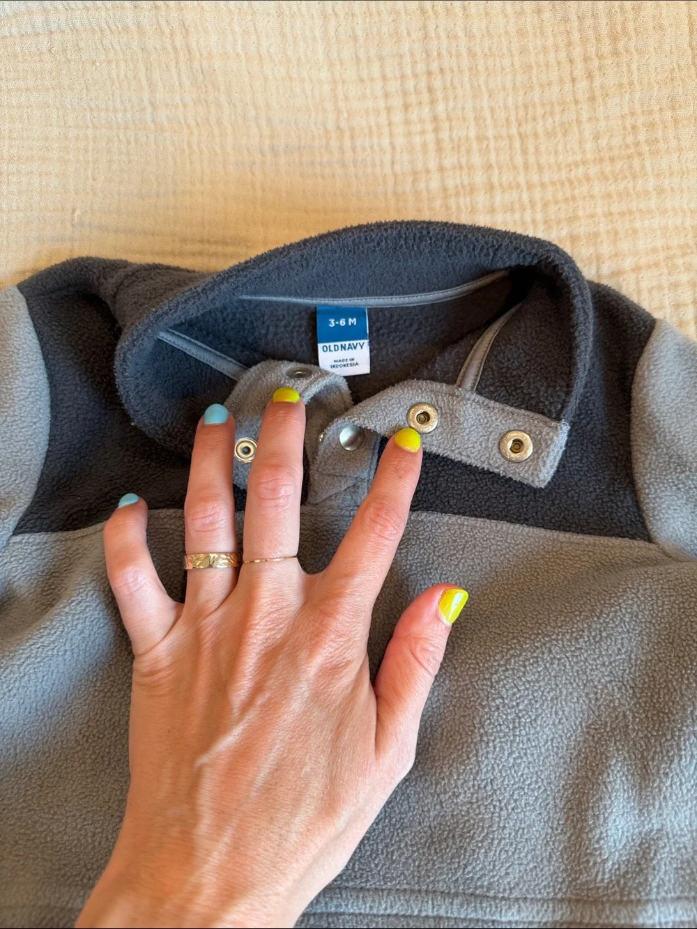 Old Navy Gray and charcoal Fleece Kids Matching Set